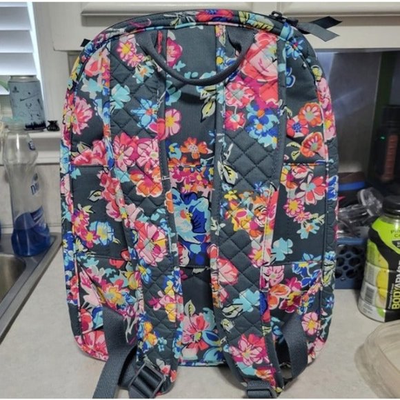 Women\'s Cotton Campus Backpack, Sunlit Garden  Recycled Cotton One Size main image 4